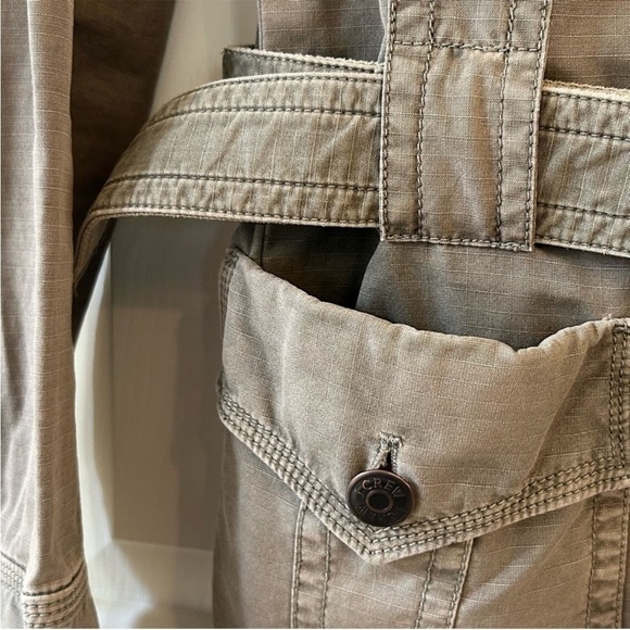 J Crew Military Style Summer Spring Fall Heritage Chino Belted Jacket - Picture 7 of 10